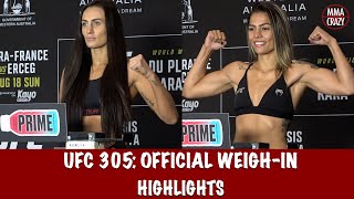 UFC 305 Official WeighIn Highlights [upl. by Carlie]