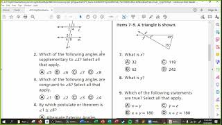 Geometry Topic 2 Review [upl. by Ynned]