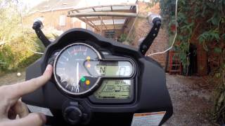 Vstrom 1000 ABS 2014 instrument overview and Setup [upl. by Abbie]