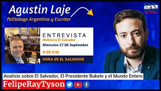 Politólogo Argentino Agustín Laje EN VIVO analiza el trabajo de Bukele El Salvador y el Mundo [upl. by Malory798]