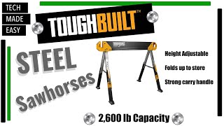 WORLDS Strongest STEEL Sawhorses by ToughBuilt C650 C700 C600 [upl. by Maynard220]