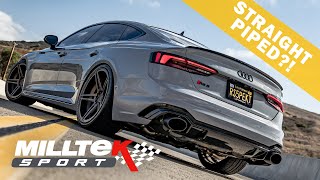 Audi S5 B9 30TFSI 5F Sportback  Wydech Milltek NonResonated catback Exhaust  Wydechowepl [upl. by Odelia]