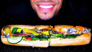 ASMR FOOTLONG SUBWAY TUNA SANDWICH MUKBANG EATING NO TALKING [upl. by Rise]