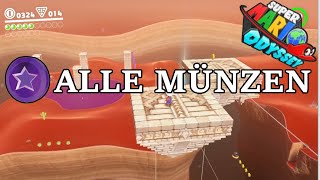 Alle lila Münzen im Wüstenland sammeln 2024  Super Mario Odyssey deutsch [upl. by Kuebbing]