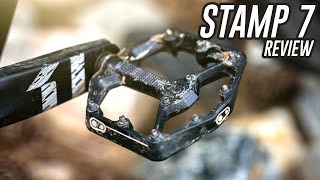 Crank Brothers Stamp 7 Flat Pedal Review  How much grip do these mountain biking pedals have [upl. by Aggappora]