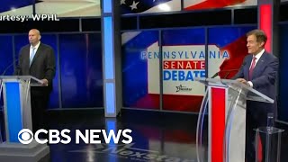 Pennsylvania Senate candidates John Fetterman and Mehmet Oz face off in debate [upl. by Nimrac]