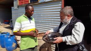 Tefo Emandulo near Witsieshoek explaining to Harold Goodwin about pottery [upl. by Philipines708]