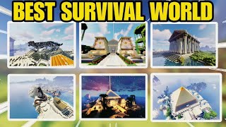 121 Best all farm survival world download mcpe  Minecraft 121 survival world download [upl. by Takakura]