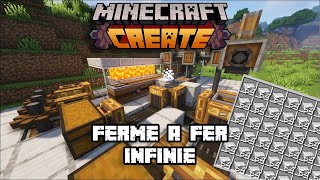 Minecraft Create FR  Ferme à fer infinie 10 [upl. by Osugi]