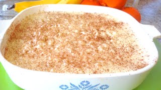 CREAMY CREAMED RICE PUDDING RECIPE  Gregs Kitchen [upl. by Jabin]