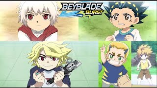 Every Single Beyblade Burst Character As Kids  Seasons 15  Shu  Valt  Free  Drum  Xander [upl. by Brocklin]