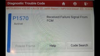 How to remove P1570 code in Mitsubishi car [upl. by Baras]