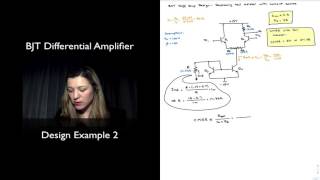 BJT Diff Amp Design Example 2 [upl. by Leod]