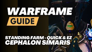 Warframe  Cephalon Simaris Daily Standing Farm  Quick and EZ [upl. by Anirtep]