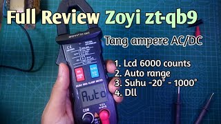 Full Review Clamp meter Tang ampere ACDC Zoyi ztqb9 [upl. by Nedrob]