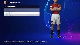 PES 2021 Francesco Totti Era 2000 Face [upl. by Werdnael]