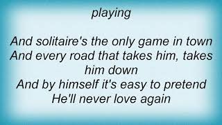 Shirley Bassey  Solitaire Lyrics [upl. by Aidam]