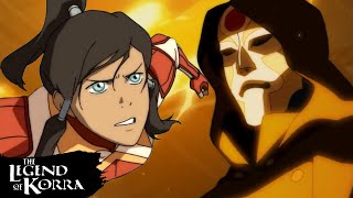 Korra vs Amon amp The Equalists at the ProBending Tourney 🔥 Full Scene  The Legend of Korra [upl. by Ahsiakal]