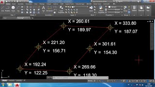 Membuat Koordinat X dan Y Easting dan Northing Dalam Jumlah Yang Banyak Secara Otomatis di AutoCAD [upl. by Ebenezer]