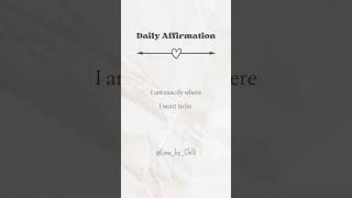 Daily affirmation affirmations selflovequote shorts viral [upl. by Nwahsirhc701]