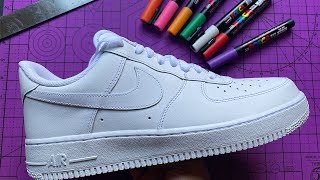 Custom Nike Airforce 1s ✈️ [upl. by Kennett505]