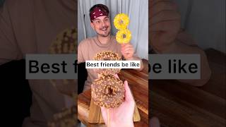 How to share CHOCOLATE DONUTS with your best friend properly😎❤️🍩 CHEFKOUDY [upl. by Marley]