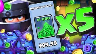 GEMMING quotMega Knightquot 70000 GEMS • MAX Mega Knight in Clash Royale [upl. by Pernas]