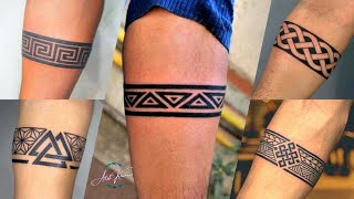 Bracelet tattoo for men  Band tattoo design on hand  arm band tattoo [upl. by Alletsirhc29]