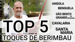 TOP 5 TOQUES de BERIMBAU com variações  ABADACAPOEIRA  como TOCAR no berimbau [upl. by Elynad]