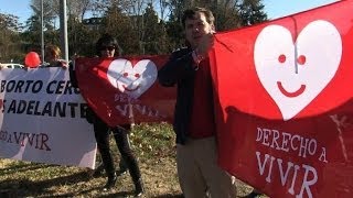 Spain adopts tighter abortion law as prolife activist rally [upl. by Kerby605]