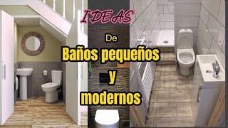 Ideas para BAÑOS pequeños y modernos [upl. by Hailey]