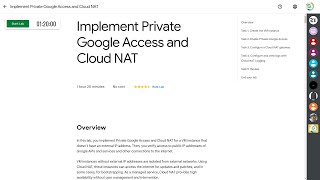 Implement Private Google Access and Cloud NAT  Arcade  February  2024  qwiklabs [upl. by Euqnimod]