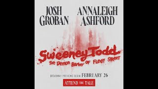 FIRST FOOTAGE OF SWEENEY TODD sweeneytodd joshgroban annaleighashford broadway theatre musicaltheatre musicals musical theatrekid [upl. by Kellene]