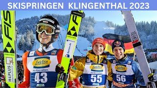 Skispringen Klingenthal Karl Geiger Gigantisch Wellinger mit Schanzenrekord [upl. by Engamrahc]