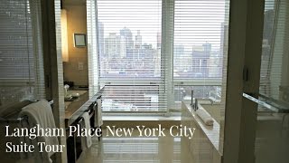 Langham Hotel NYC Justin Bieber Suite Tour  New York Five Star Hotel  Lux Life [upl. by Erina]