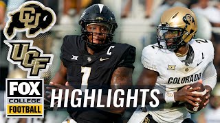 Colorado Buffaloes vs UCF Knights Highlights  FOX College Football [upl. by Llerrat]