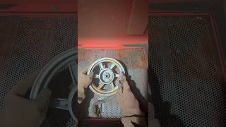 Sandblasting wheel disk Honda Dio [upl. by Jp]