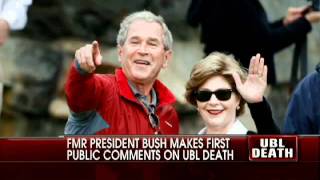 Fmr President Bush Makes First Public Comments on Bin Laden Death [upl. by Gavini682]