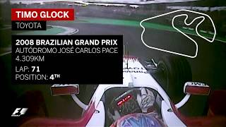 Timo Glocks Dramatic Final Lap  2008 Brazil Grand Prix [upl. by Eremihc832]