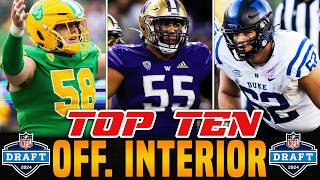 Top Interior Offensive Linemen in the 2024 NFL Draft  Guard amp Center Rankings [upl. by Ytte]