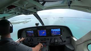 Landing after the rain Staniel Cay Bahamas MYESTYM [upl. by Shira490]