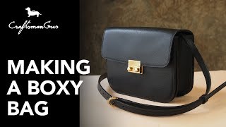 Making Bag  Boxy Bag LeatherAddict EP29 [upl. by Aronek]