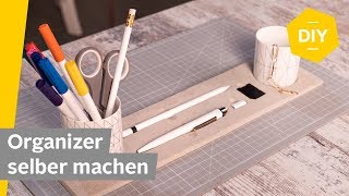 DIY Schreibtisch Organizer aus Knetbeton selber machen  Roombeez powered by OTTO [upl. by Aynwad]