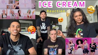 BLACKPINK ICE CREAM REACTION [upl. by Ynohtona587]