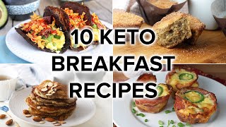 10 Keto Breakfast Recipes that ARENT Just Eggs [upl. by Ogg]