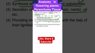 Anatomy in Flowering Plants I Parenchyma Tissue [upl. by Yelram]