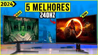 Os 5 Melhores Monitor 240Hz Em 2024  Tem Bom e Barato IPS e Muito Mais [upl. by Haskel]