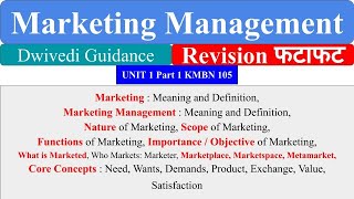 Marketing marketing management Core Concepts marketing management mba marketing management bba [upl. by Brett269]