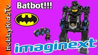 Imaginext Batbot Batman vs Bane  TwoFace HobbyKidsTV [upl. by Abdulla695]