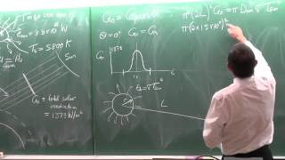 Lecture 43 2014 Solar radiation 5 of 7 [upl. by Loram774]